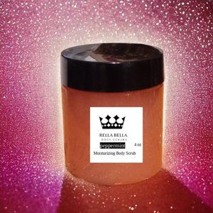Rella Bella Peppermint Moisturizing Body Scrub 4 oz travel size